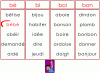 Trouve les mots avec la syllabe modèle