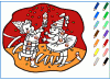 Coloriage de Noël pour apprendre les couleurs en espagnol - 2