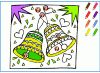 Coloriage de printemps pour apprendre les couleurs en espagnol - 1