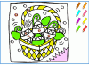 Coloriage de printemps pour apprendre les couleurs en espagnol - 3