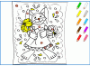 Coloriage de printemps pour apprendre les couleurs en espagnol - 5