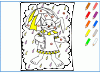 Coloriage de printemps pour apprendre les couleurs en espagnol - 7