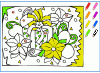 Coloriage de printemps pour apprendre les couleurs en espagnol - 8