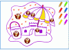 Coloriage d'été pour apprendre les couleurs en anglais - 6