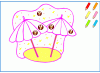 Coloriage d'été pour apprendre les couleurs en anglais - 4