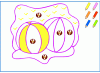 Coloriage d'été pour apprendre les couleurs en anglais - 3