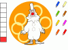 Coloriage de clown pour apprendre les couleurs en allemand