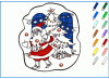 Coloriage de Noël pour apprendre les couleurs en espagnol - 5