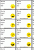 Etiquettes pour cahier - smiley faces