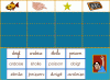 Associe l'image et le mot écrit avec des écriture différentes
