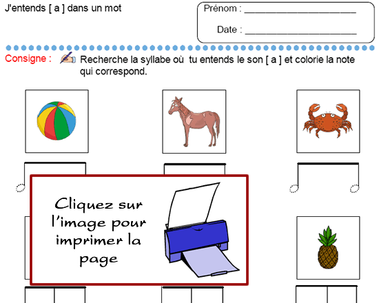 J'entends le son [a ]