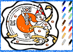 Coloriages en ligne pour apprendre les couleurs en espagnol.