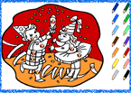 Coloriages en ligne pour apprendre les couleurs en espagnol.