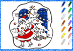 Coloriages en ligne pour apprendre les couleurs en espagnol.
