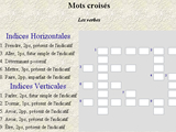 Mots croisés - les verbes
