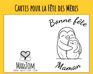 Activité hors écran : Cartes pour la Fête des Mères à colorier